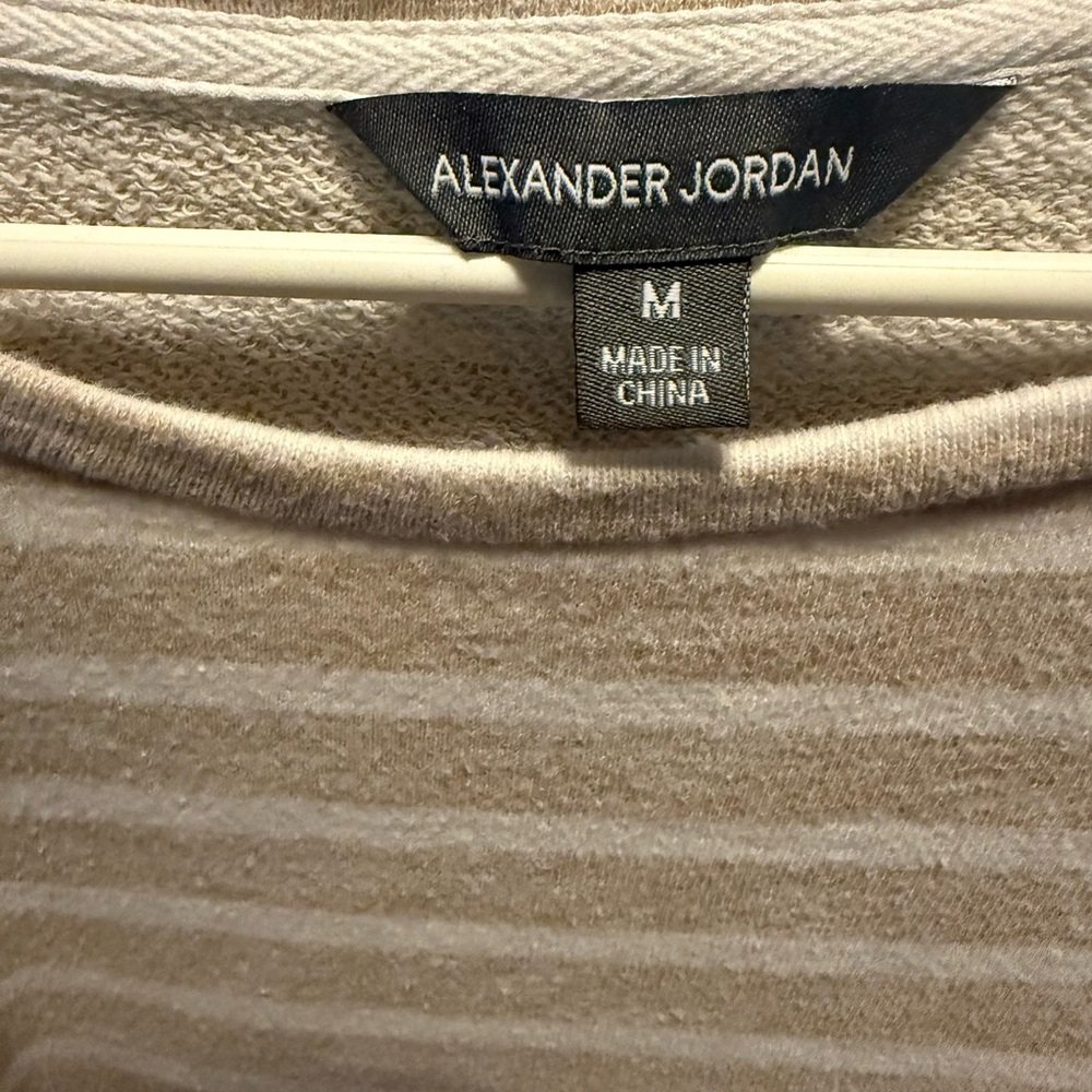 Alexander Jordan Beige Striped Women's Crewneck - Picture 2 of 5
